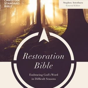 CSB Restoration Bible, Brown Leathertouch. Great holiday gift, NEW in box!